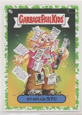 2020 Topps Garbage Pail Kids Late to School - [Base] - Booger Green #40b - Stapled Stu