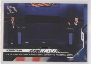 2020 Topps Now Election - [Base] #1 - Presidential Debate #1 - Donald Trump, Joe Biden /4365