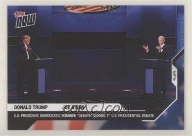 2020 Topps Now Election - [Base] #1 - Presidential Debate #1 - Donald Trump, Joe Biden /4365
