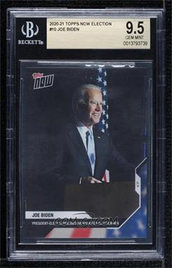 2020 Topps Now Election - [Base] #10 - President-Elect - Joe Biden /4746 [BGS 9.5 GEM MINT]