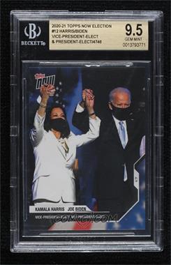 2020 Topps Now Election - [Base] #12 - President-Elect - Joe Biden, Kamala Harris /3806 [BGS 9.5 GEM MINT]