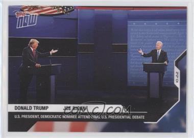 2020 Topps Now Election - [Base] #7 - Presidential Debate #2 - Donald Trump, Joe Biden /1830
