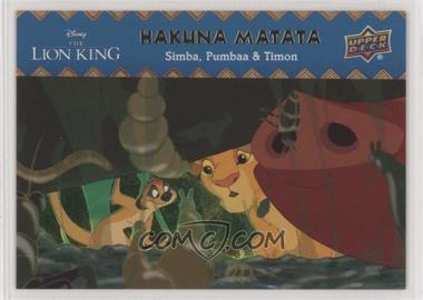 2020 Upper Deck Disney Lion King - Hakuna Matata - LTFX Gold #HM-15 - Simba & Friends /25