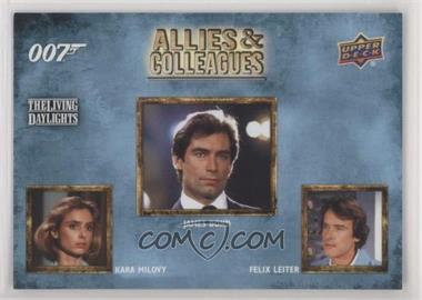 2020 Upper Deck James Bond Villains & Henchmen - Allies and Colleagues #AC-5 - The Living Daylights - Kara Milovy, James Bond, Felix Leiter