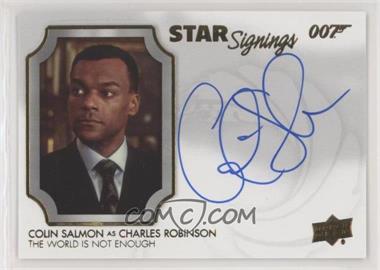 2020 Upper Deck James Bond Villains & Henchmen - Star Signings #SS-CS - The World Is Not Enough - Colin Salmon as Charles Robinson