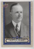 Calvin Coolidge #/45