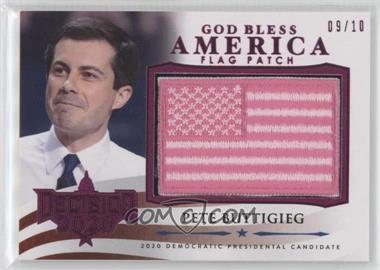 2021 Decision 2020 Series 2 - God Bless America Flag Patch - Pink #GBA-54 - Pete Buttigieg /10