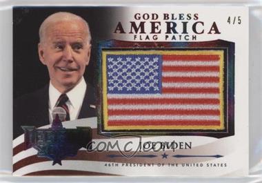 2021 Decision 2020 Series 2 - God Bless America Flag Patch - Rainbow Edition #GBA-63 - Joe Biden /5 [EX to NM]