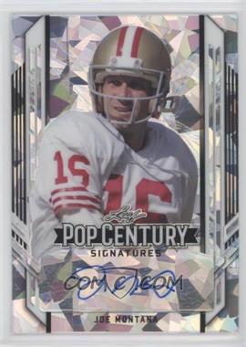 2021 Leaf Metal Pop Century - [Base] - Silver Crystals #BA-JM3 - Joe Montana /37