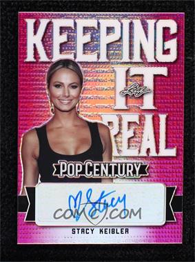2021 Leaf Metal Pop Century - Keeping It Real Autographs - Pink Rainbow #KIR-SK1 - Stacy Keibler /10