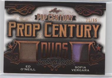 2021 Leaf Metal Pop Century - Prop Century Duals - Bronze Spectrum #PCD-19 - Ed O'Neill, Sofia Vergara /65