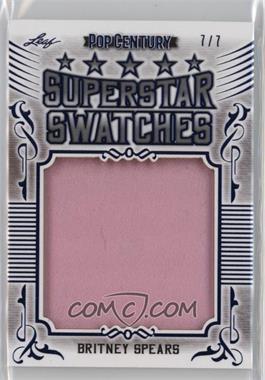 2021 Leaf Metal Pop Century - Superstar Swatches - Blue Spectrum #SS-07 - Britney Spears /7