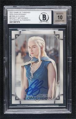 2021 Rittenhouse Game of Thrones The Iron Anniversary Series 1 - [Base] #8 - Daenerys Targaryen [BAS BGS Authentic]