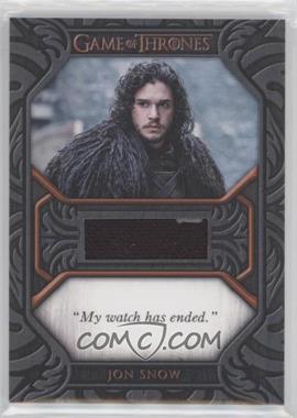 2021 Rittenhouse Game of Thrones The Iron Anniversary Series 1 - Costume Relic Quote #QC3.1 - Jon Snow ("My Watch Has Ended")