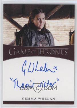 2021 Rittenhouse Game of Thrones The Iron Anniversary Series 1 - Inscription Autographs #_GEWH.4 - Gemma Whelan as Yara Greyjoy ("Theon's Sister")