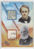 Thomas Edison, Alexander Graham Bell [EX to NM]