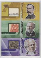 John D. Rockefeller, Andrew Carnegie, Cornelius Vanderbilt [EX to NM]