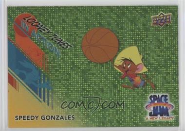2021 Upper Deck Space Jam A New Legacy - Looney Tunes in Action - Green Neon #IA-7 - Speedy Gonzales