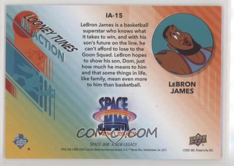 2021 Upper Deck Space Jam A New Legacy - Looney Tunes in Action #IA-15 - LeBron James Cartoon