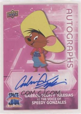 2021 Upper Deck Space Jam A New Legacy - Pink Signatures #PS-GI - Gabriel "Fluffy" Iglesias as the Voice of Speedy Gonzales