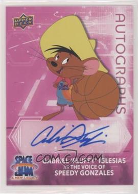 2021 Upper Deck Space Jam A New Legacy - Pink Signatures #PS-IG2 - Gabriel "Fluffy" Iglesias as Speedy Gonzales