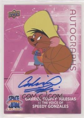 2021 Upper Deck Space Jam A New Legacy - Pink Signatures #PS-IG2 - Gabriel "Fluffy" Iglesias as Speedy Gonzales