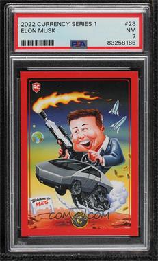 2022 Cardsmiths Currency - [Base] #28 - Elon Musk [PSA 7 NM]