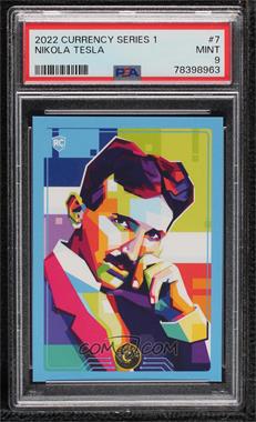 2022 Cardsmiths Currency - [Base] #7 - Nikola Tesla [PSA 9 MINT]