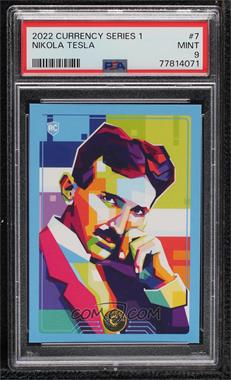 2022 Cardsmiths Currency - [Base] #7 - Nikola Tesla [PSA 9 MINT]