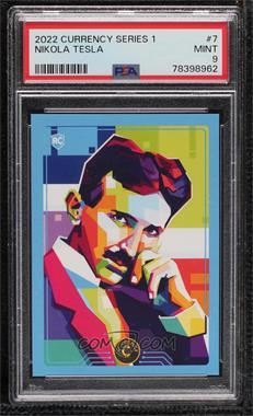 2022 Cardsmiths Currency - [Base] #7 - Nikola Tesla [PSA 9 MINT]