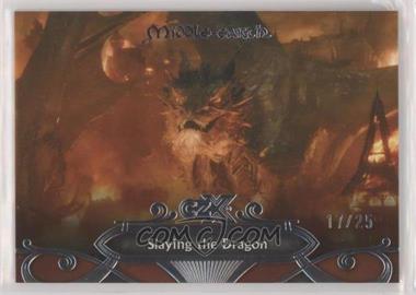 2022 Cryptozoic CZX Middle-Earth - [Base] - Silver #15 - Slaying the Dragon /25