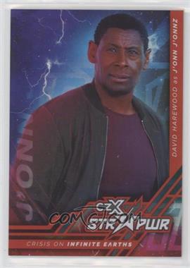 2022 Cryptozoic czX Crisis on Infinite Earths - CZX STR PWR - Red #S09 - David Harewood as J'onn J'onzz