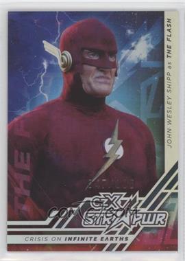 2022 Cryptozoic czX Crisis on Infinite Earths - CZX STR PWR - Silver #S19 - John Wesley Shipp as The Flash /105