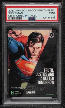 2022 HRO DC Comics Series 2 - [Base] #_IPSU - Iconic Phrases - Superman [PSA 9 MINT]