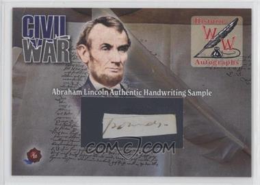 2022 Historic Autographs Civil War - Abraham Lincoln Handwriting Sample #_ABLI - Abraham Lincoln