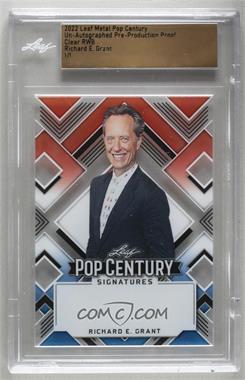 2022 Leaf Metal Pop Century - [Base] - Pre-Production Proof Red White & Blue Clear Unsigned #BA-REG - Richard E. Grant /1 [Uncirculated]