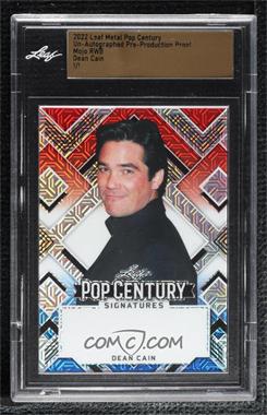 2022 Leaf Metal Pop Century - [Base] - Pre-Production Proof Red White & Blue Mojo Unsigned #BA-DC1 - Dean Cain /1 [Uncirculated]