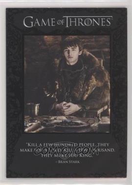 2022 Rittenhouse Game of Thrones The Complete Series Volume 2 - Quotable Game of Thrones #Q87 - Brienne of Tarth, Bran Stark