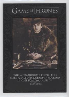 2022 Rittenhouse Game of Thrones The Complete Series Volume 2 - Quotable Game of Thrones #Q87 - Brienne of Tarth, Bran Stark