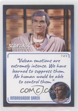 2022 Rittenhouse Star Trek: The Next Generation Archives and Inscriptions - [Base] #19.7 - Ambassador Sarek ("Vulcan emotions are extremely intense…")