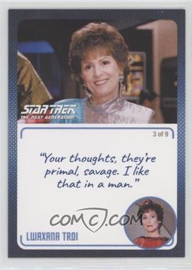 2022 Rittenhouse Star Trek: The Next Generation Archives and Inscriptions - [Base] #23.3 - Lwaxana Troi ("Your thoughts, they're primal…")