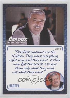 2022 Rittenhouse Star Trek: The Next Generation Archives and Inscriptions - [Base] #34.3 - Scotty ("Starfleet captains are like…")