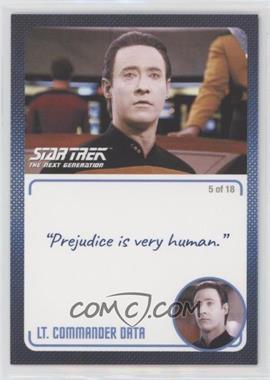 2022 Rittenhouse Star Trek: The Next Generation Archives and Inscriptions - [Base] #3.5 - Lt. Commander Data ("Prejudice is very human.")