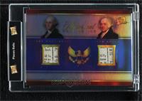 Historical Dual Relics - George Washington, John Adams [Uncirculated] #/1