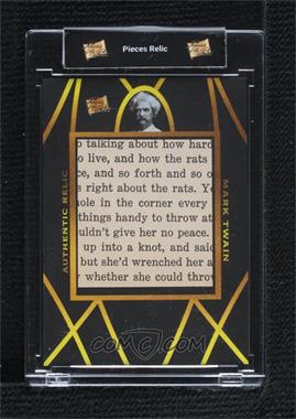 2022 The Bar Pieces of the Past - Dual Jumbo Relics #DJR-3 - Mark Twain, Charles Dickens [Uncirculated]