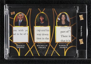 2022 The Bar Pieces of the Past - Pieces Trios #POTP-20 - Barack Obama, Michelle Obama, Kamala Harris [Uncirculated]