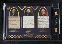 George Washington, John Adams, Thomas Jefferson [Uncirculated]
