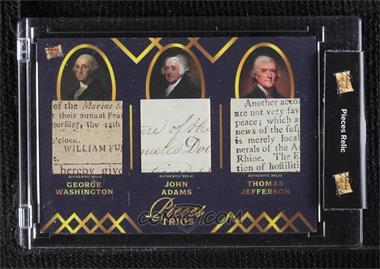 2022 The Bar Pieces of the Past Supercharged Edition - Pieces Trios #PT-1 - George Washington, John Adams, Thomas Jefferson [Uncirculated]