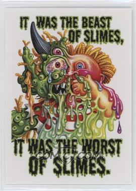 2022 Topps Garbage Pail Kids Book Worms Series 1 - Book Marked #BM-1 - It was the best of slimes...