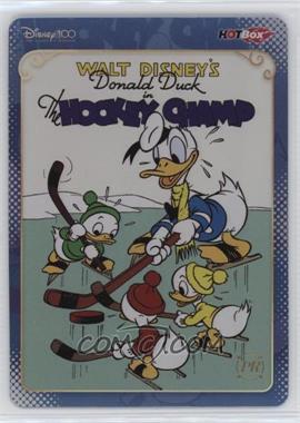 2023 Kakawow Hotbox Mickey & Friends Cheerful Times - Poster Cards #HDM-HB-23 - Donald Duck in The Hockey Champ